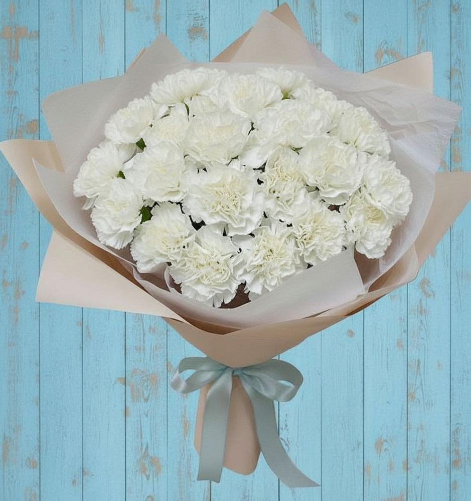 Букет цветов из: Гвоздики в Тамани