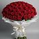 Букет 101 Красная роза Блэк Мэджик в Тамани