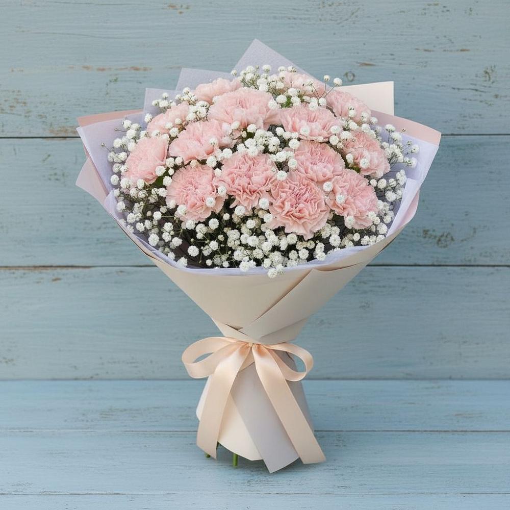 Букет цветов из: Гвоздики в Тамани