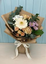 Букет цветов из:  Герберы и Хризантемы в Тамани
