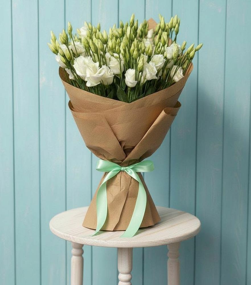 Букет цветов из: Лизиантусы в Тамани