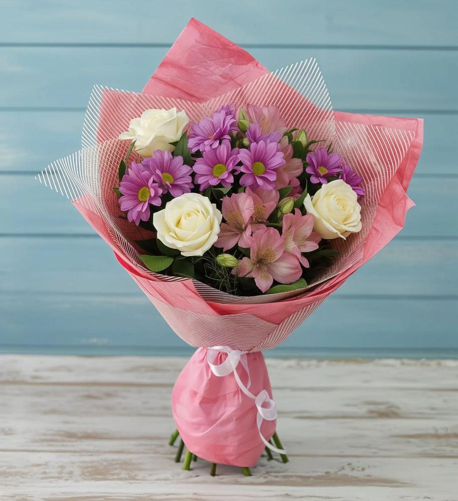 Букет цветов из: Герберы в Тамани