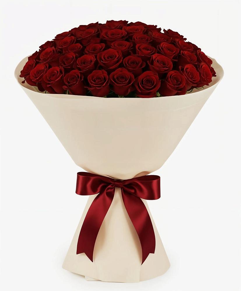 Букет 101 Бордовая роза Блэк Бакарра в Тамани