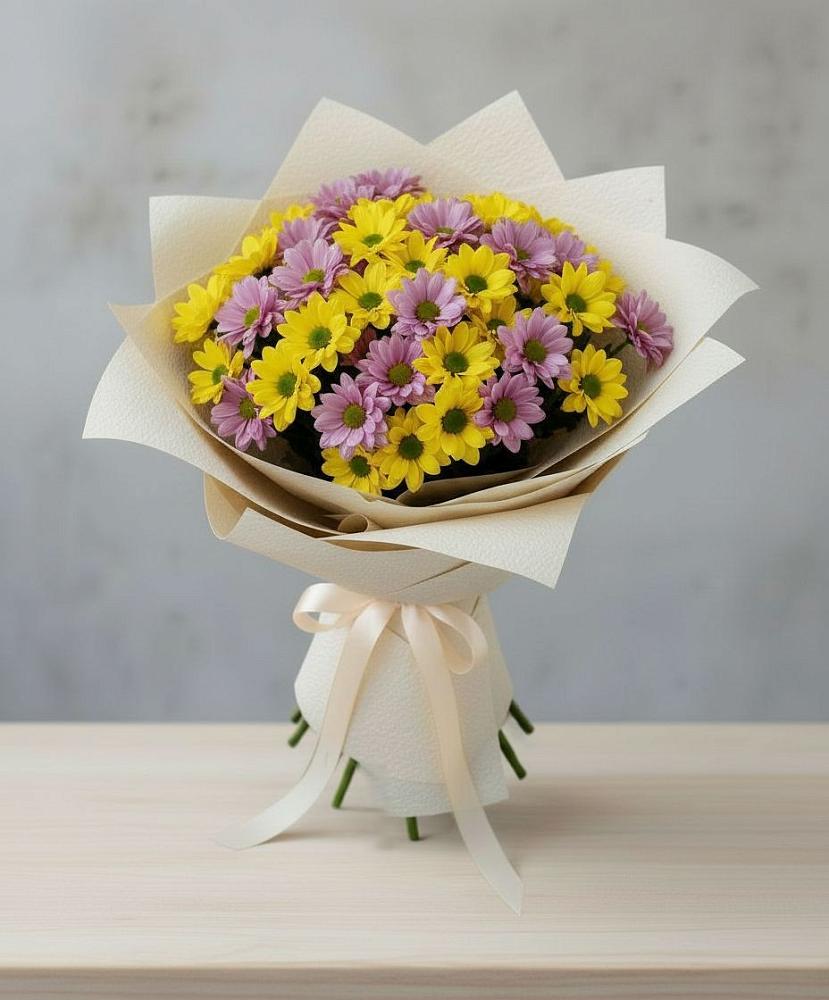 Букет цветов из: Хризантемы в Тамани